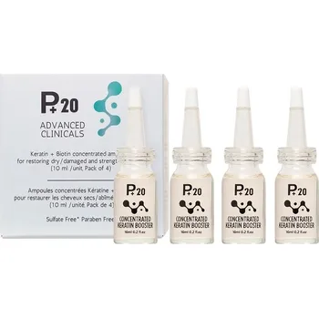 Vlasová regenerace P+20 Keratin Biotin ampule pro obnovu vlasů