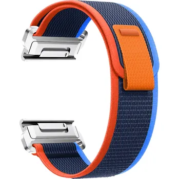 Chytré hodinky Nylonový řemínek se stahovacím poutkem 22mm Barevná varianta: Modro-oranžový