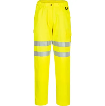 Pánské kalhoty PORTWEST Kalhoty Eco HiVis EC40, do pasu, reflexní POR-EC40YER38 Žlutá 38