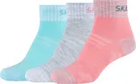 Skechers 3PPK Wm Mesh Ventilation Quarter Socks SK42022-3060 Velikost: 31-34