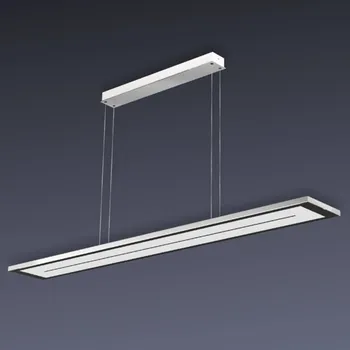Evotec Stmívatelné závěsné LED světlo Zen – dlouhé 108 cm nikl eloxovaný, černá LED celkem 28 W - Doprava zdarma