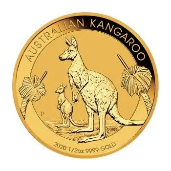 Sběratelství 1/2 unce zlatá mince Austrálie klokan 2020