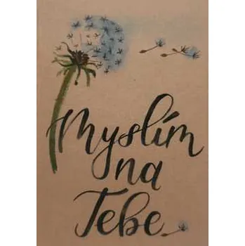 Přáníčko BeBechy – recyklovaný papír - Myslím 2,rychlé dodání