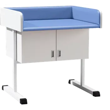 přebalovací pult a komoda PP - 962 pult přebalovací čalouněný se skříňkou blue no.7 - modrá