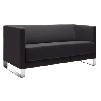 Sedací souprava VELA - 2,5V, křeslo, koženka SL 18 - koženka černá