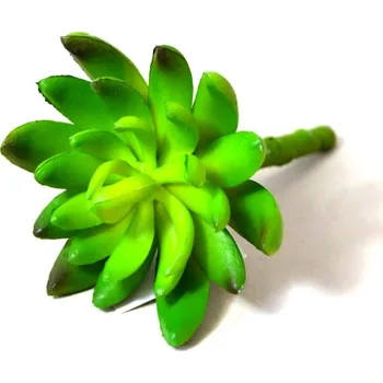 umělá květina Sukulent tlustice zápich 12 cm - zelená