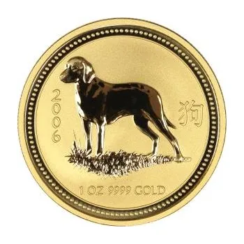 1/10 uncí zlatá mince Austrálie Lunar I pes 2006