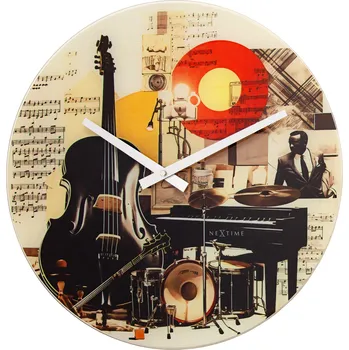 Hodiny NeXtime, Nástěnné hodiny Blues 43 cm - Formadore