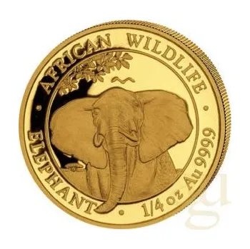 1/4 unce zlatá mince Somálsko slon 2021