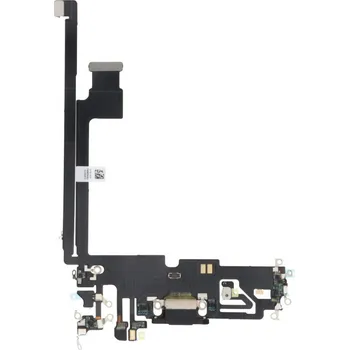 Nabíjecí port a flex kabel pro iPhone 12 Pro Max OEM - Černý
