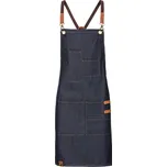 Exner Dětská džínová zástěra s laclem EX284 Navy 60 x 45 cm