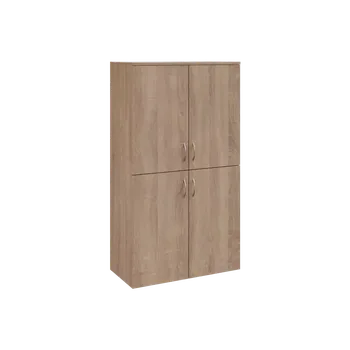 Šatní skříň N 4 - 84D kancelářská skříň, 4-dveřová, 1450x800x400, dub bardolino