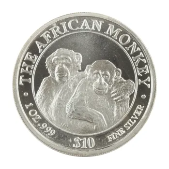 1 unce stříbrná mince Somali Republic African Monkey 2000