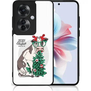 Vánoční dekorace VSECHNONAMOBIL 85120 MY ART Kryt s vánočním designem Oppo Reno11 F 5G MERRY CHRISTMAS (074)