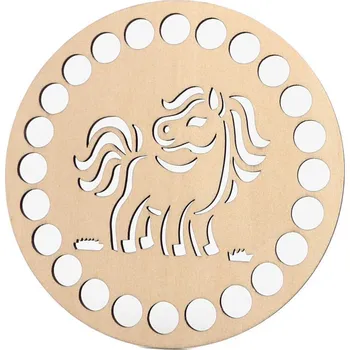 Pro Háčkování Podšálek vyřezávaný kruh Ø 10 cm - poník