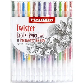 Heykka voskovky Twist, 12 barev HE610201