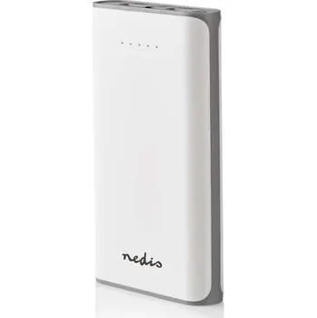 Powerbanka Powerbank Nedis 15000 mAh, bílý