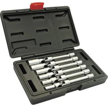 Klíč ASTA A-36L Hlavice na zapalovací svíčky 3/8", 8 - 16 mm, 6-hranné, kloubové prodloužené, 6 ks