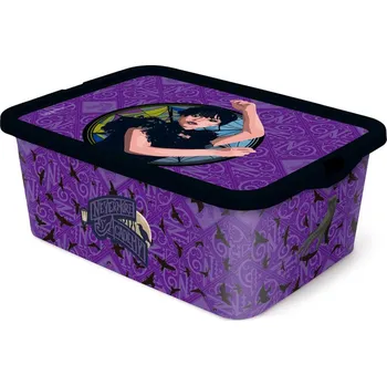 úložný prostor na hračky STOR Plastový úložný box s víkem Wednesday 13l