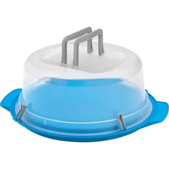 Plastový podnos na dort s poklopem HEIDRUN 40cm Varianta: BÍLÁ