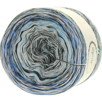 Příze Modré smootie 3-nitka 750 m - Misha style příze