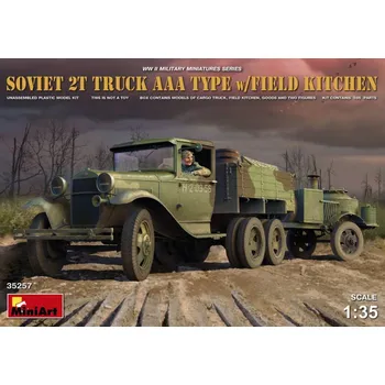 Plastikový model 1/35 Soviet 2t Truck AAA Type w/ Field Kitchen