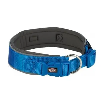 Obojek pro psa PREMIUM obojek extra široký, královská modrá/grafit 46-55cm × 50mm