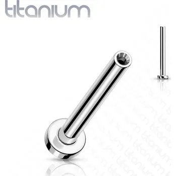 Piercing Šperky4U PUSH IN tyčka k labretě TITAN, 1,0 x 5 mm - TIT1168-1005