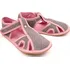 Dívčí bačkory Ef Barefoot 386 šedé/růžové tečky, 33