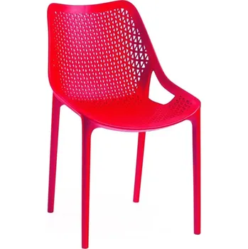 Zahradní židle Rojaplast plast červená