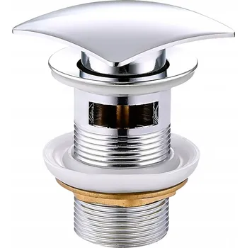 Vodovodní baterie MEXEN Umyvadlová výpusť KLIK-KLAK čtvercová, chrom