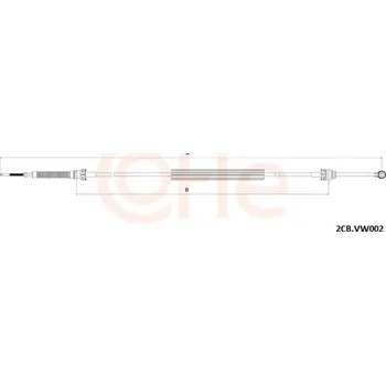 Tažné lanko, ruční převodovka, , COFLE, 92.2CB.VK002