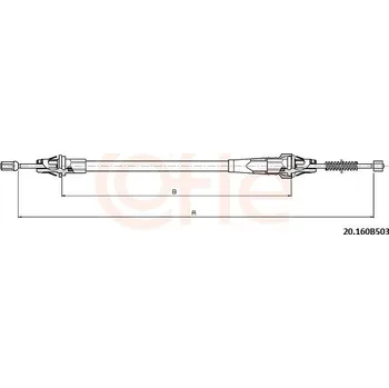 Autodíl Tažné lanko, parkovací brzda, , COFLE, 92.20.160B503