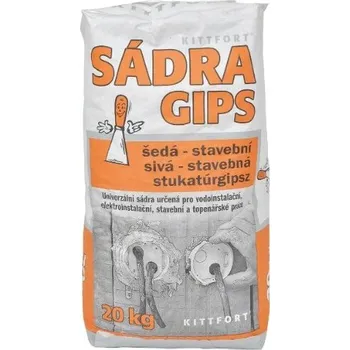 Sádra Sádra stavební ŠEDÁ 20kg