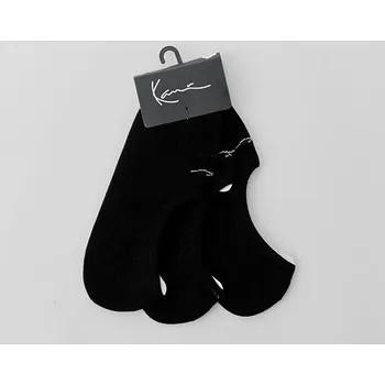 Pánské ponožky Ponožky Karl Kani Signature Invisible Socks 3 Pack black velikosti ponožek 43-46