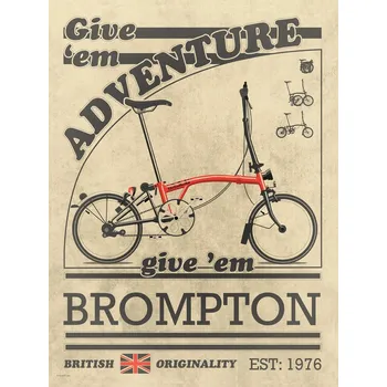 Plakát Plakát, Obraz - Brompton Bicycle Vintage, Wyatt 9
