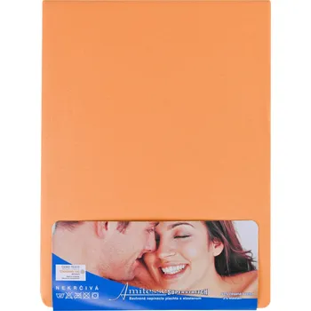 Prostěradlo Plachta ložní mandarinková superstretch: Prostěradlo 90(100)x200