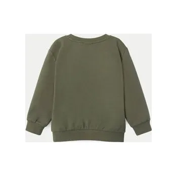 Dívčí mikina NAME IT Mikina 13233682 Zelená Regular Fit 80