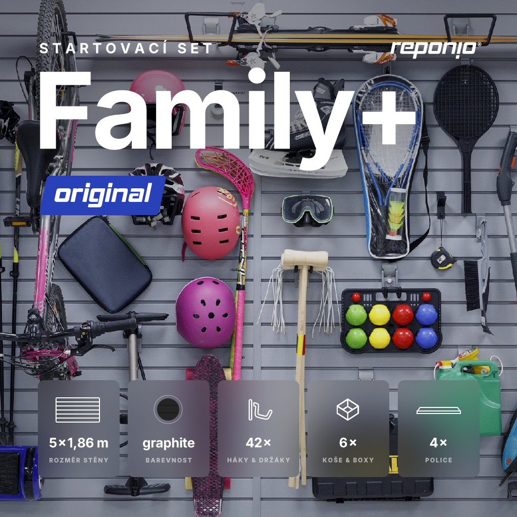 REPONIO REPONIO Startovací set FAMILY+ graphite STARTKITFAMILY+