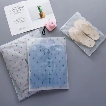 Cestovní taška Sada nepromokavých cestovních tašek - kaktus