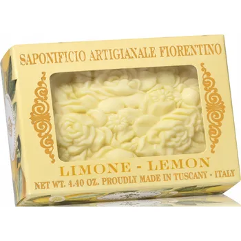 Mýdlo Saponificio Artigianale Fiorentino Sa Fiorentino - Přírodní tuhé mýdlo Citrón 1 ks - 125 g