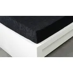 Froté prostěradlo Exclusive dvoulůžko - ČERNÉ 160x200 cm
