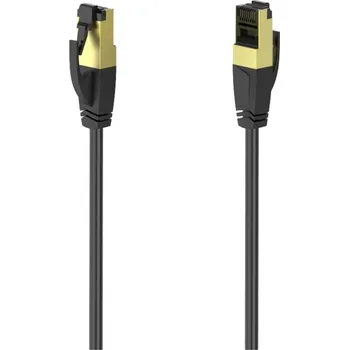 Počítač Hama 00200691 RJ45 síťové kabely, propojovací kabely CAT 8 S/FTP 0.5 m černá pozlacené kontakty 1 ks