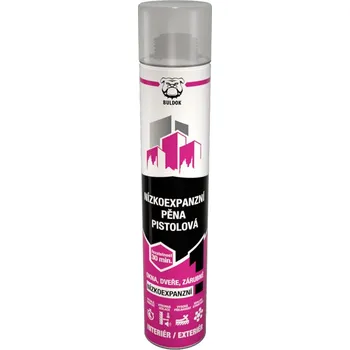 Montážní pěna Nízkoexpanzní pěna pistolová BULDOK 750ml