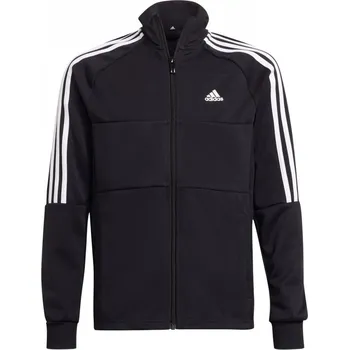 Chlapecká bunda adidas Sereno Track Jacket Juniors Black/White 11-12 Years