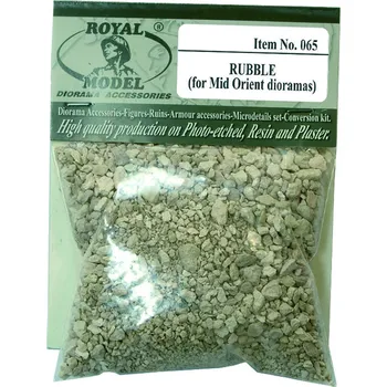 Plastikový model Royal Model 1/35 Rubble Mid Orient dioramas