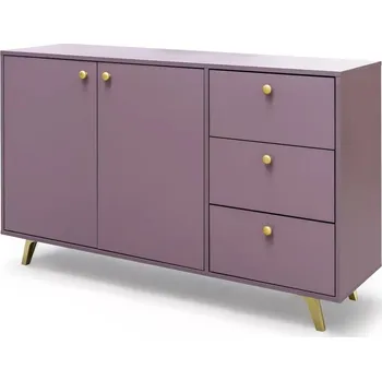Komoda ArtStol Komoda SIENA 2D3S | fialová