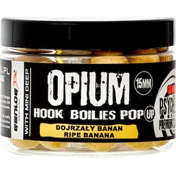 Boilies GENLOG OPIUM HOOK BOILIES Pop Up 15mm Ripe banana / Zralý banán 150ml