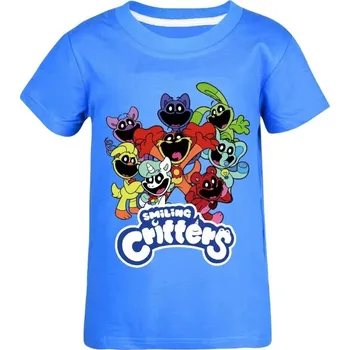 Dětské tričko s potiskem Smiling Critters (mix barev) Barva: modrá, Velikost: 13-14 let (160)