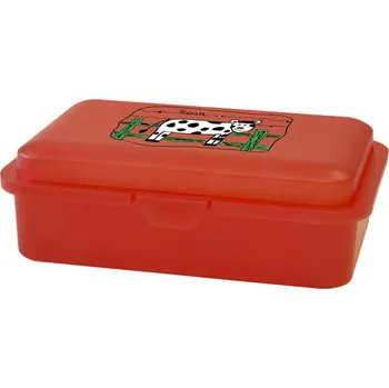 Dóza na potraviny Plastový svačinový box 16x11x5,5cm potisk